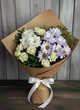 Букет цветов из:  Хризантемы и Розы в Дедовичи