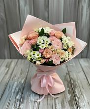 Букет цветов из:  Гвоздики, Розы и Хризантемы в Дедовичи