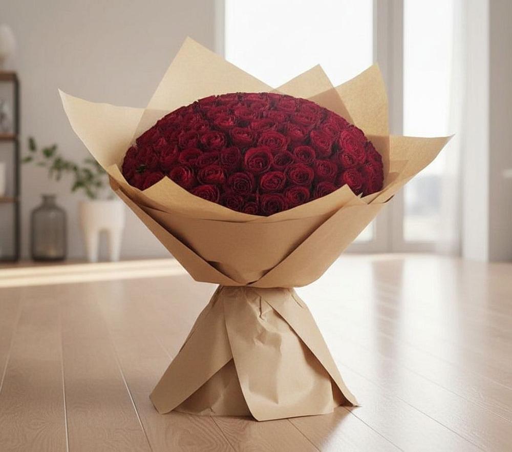 Букет 101 Красная роза в Дедовичи