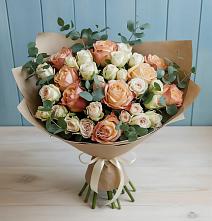 Букет цветов из:  Альстромерии и Розы в Дедовичи